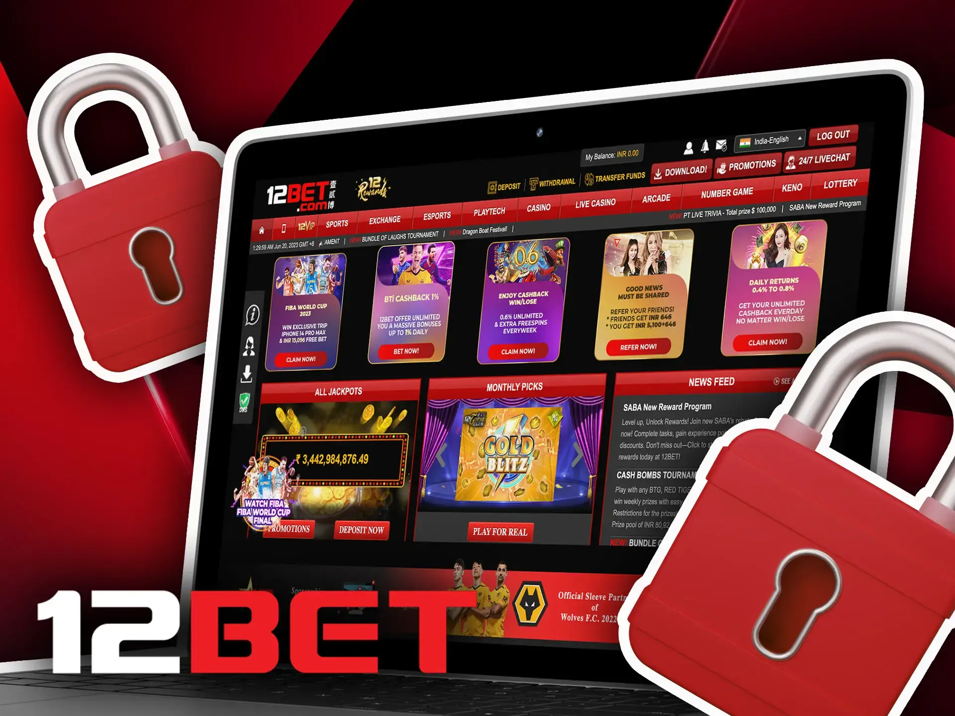 12bet secures all of the private data.