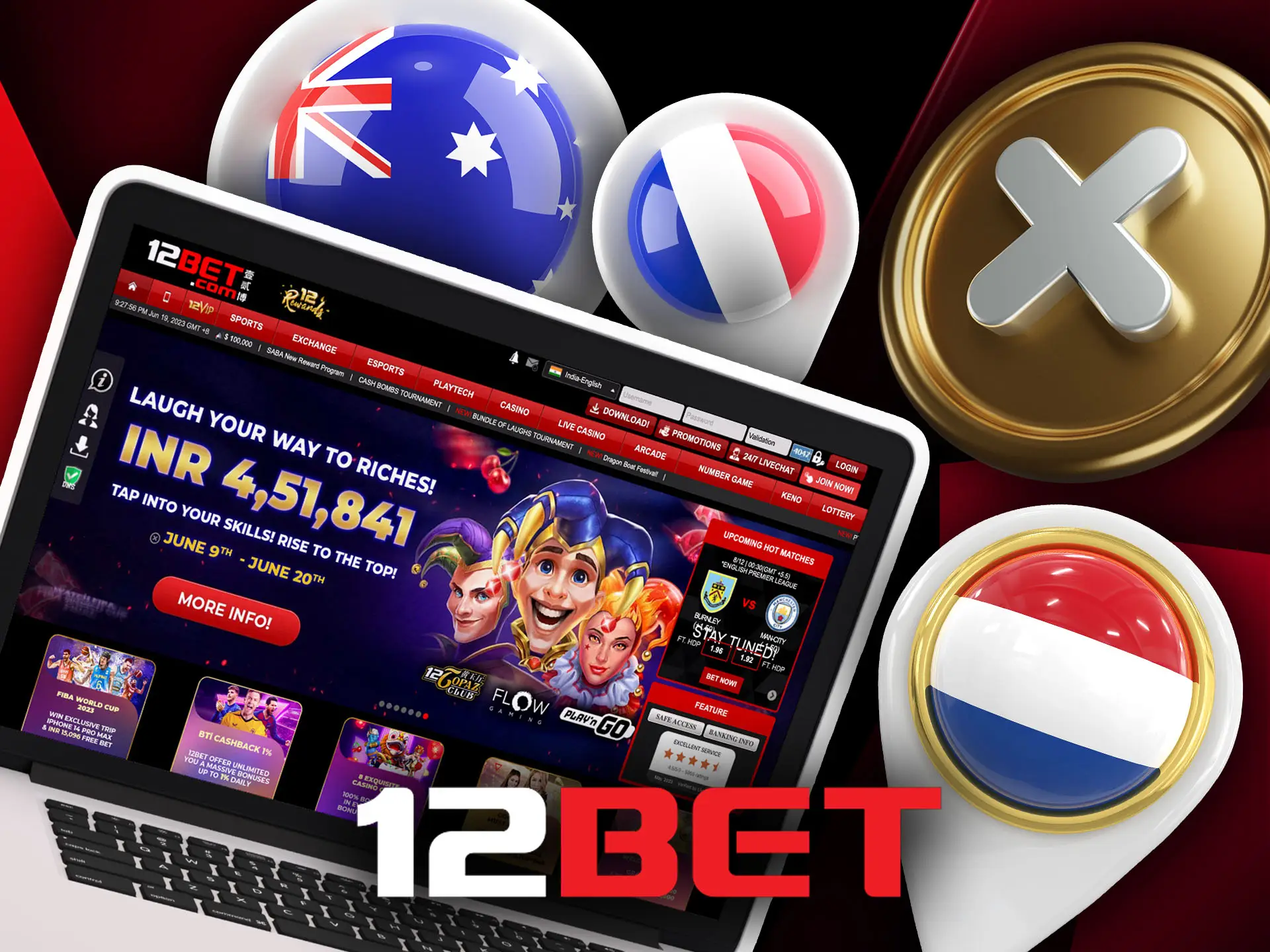 12bet has some excluded countries for website usage.