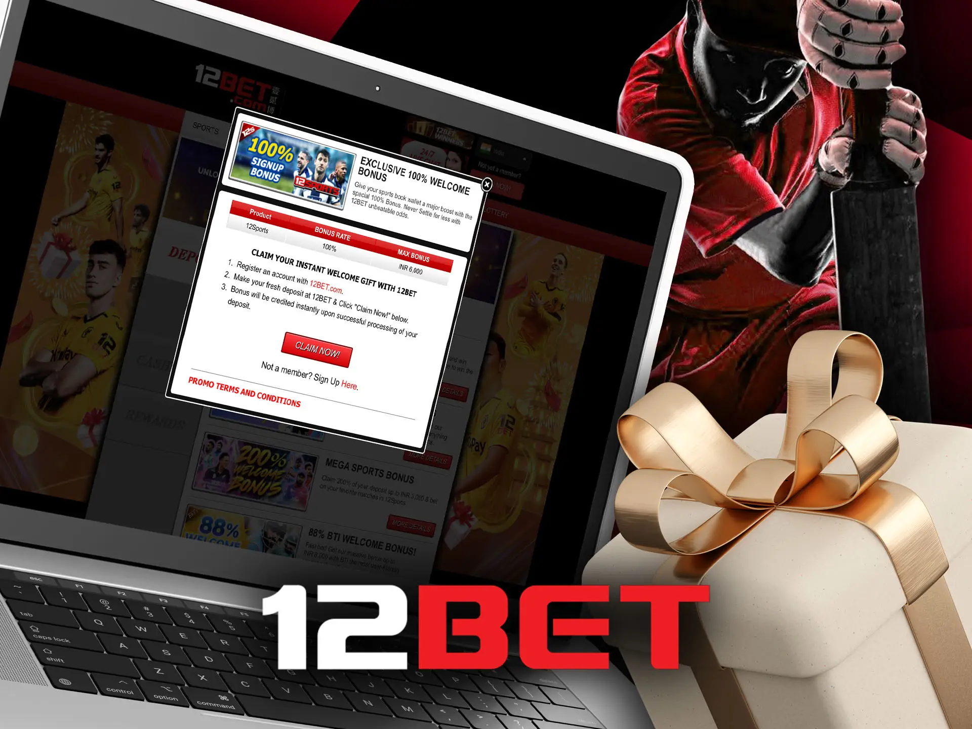 Register and get your 12bet sports bonus.